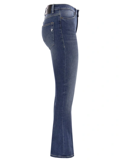 Dondup Mandy High-waisted Flared Jeans With Ankle Length