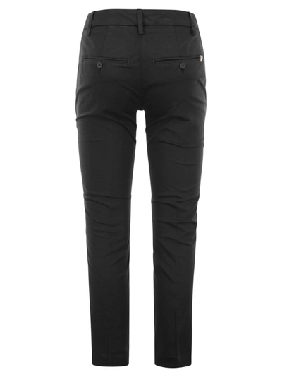 Shop Dondup Perfect Slim Fit Cotton Gabardine Trousers