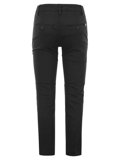 Shop Dondup Perfect Slim Fit Pants In Modal And Cotton