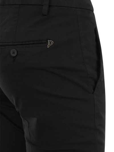 Shop Dondup Perfect Slim Fit Cotton Gabardine Trousers