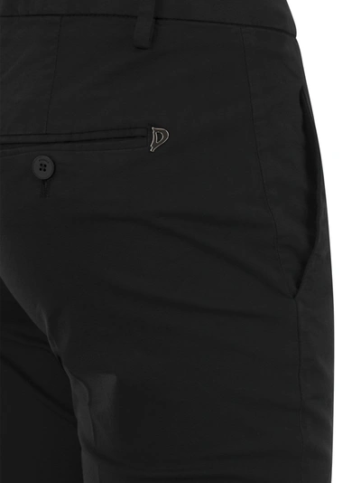 Shop Dondup Perfect Slim Fit Pants In Modal And Cotton