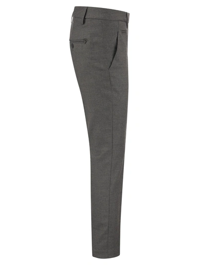 Shop Dondup Perfect Wool Slim Fit Trousers