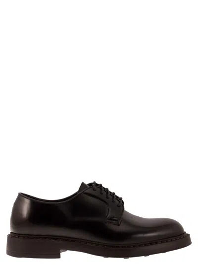 Doucal's Almond-toe Leather Derby Shoes