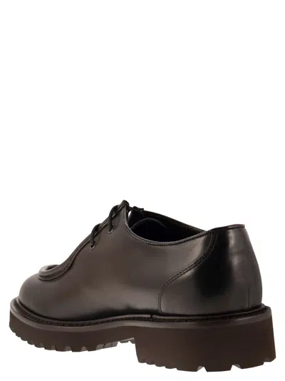 Doucal's Man Lace-up Shoes Dark Brown Size 8 Soft Leather In Brown