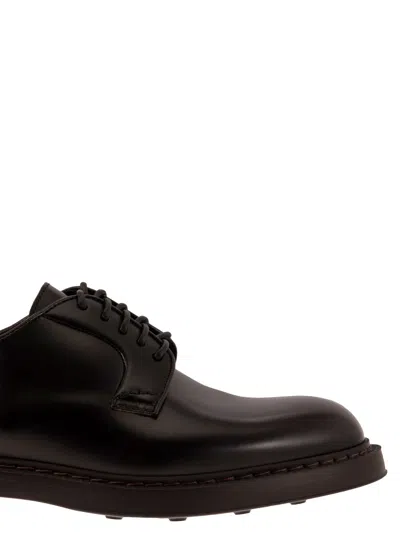 Doucal's Almond-toe Leather Derby Shoes