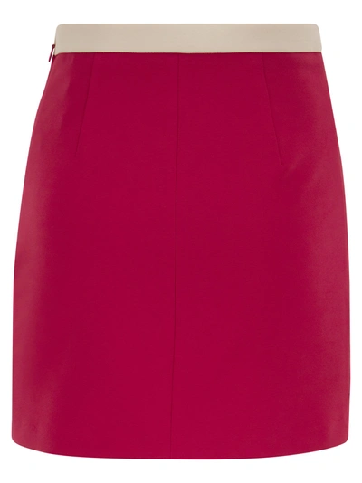 Shop Elisabetta Franchi Double Stretch Crepe Miniskirt