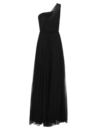 Shop Elisabetta Franchi One Shoulder Tulle Red Carpet Dress