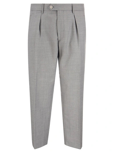 Shop Etro Fresh Wool Tailored Trousers