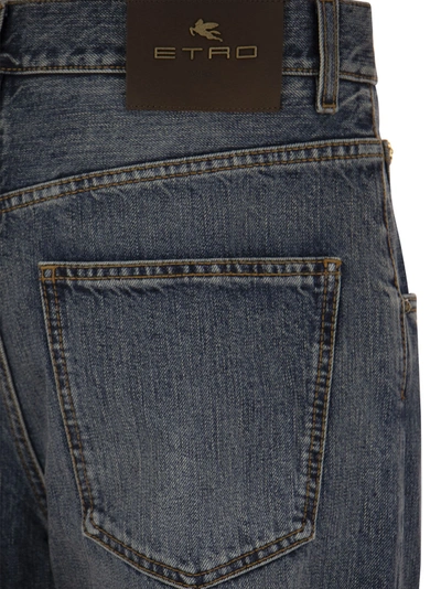 Shop Etro Easy Fit Five Pocket Jeans