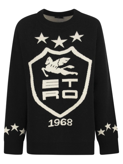 Shop Etro Jacquard Jersey With Heraldic Coat Of Arms