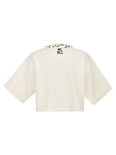Shop Etro Pegasus T Shirt And  Cube Logo