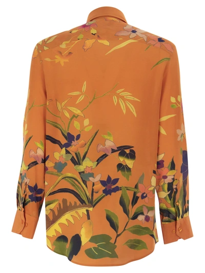 Shop Etro Ramage Floral Silk Shirt