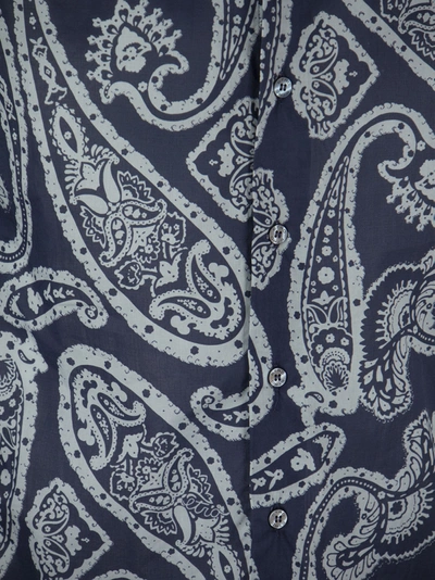 Shop Etro Slim Fit Shirt With Paisley Pattern