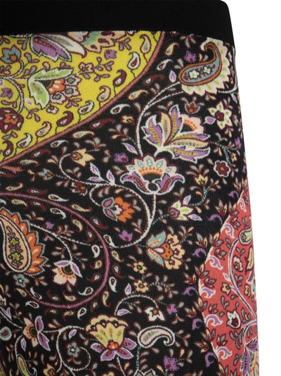Shop Etro Trousers With Sinuous Paisley Pattern