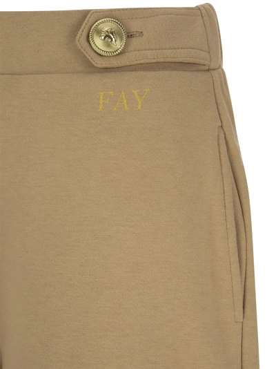 Shop Fay Sweatshirt Bermuda Shorts