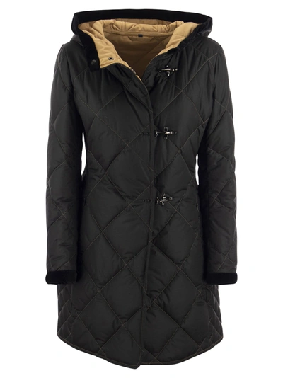 Shop Fay Virginia Quilted Coat With Hood