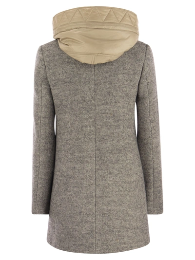 Shop Fay Toggle Wool Blend Coat With Hood