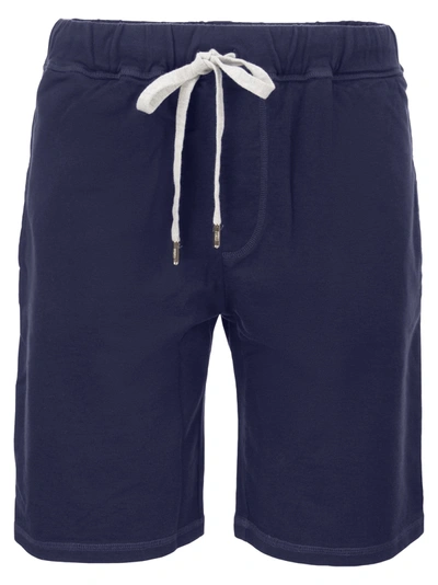 Shop Fedeli Cotton Shorts With Drawstring