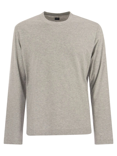 Shop Fedeli Extreme Crew Neck T Shirt With Long Sleeves
