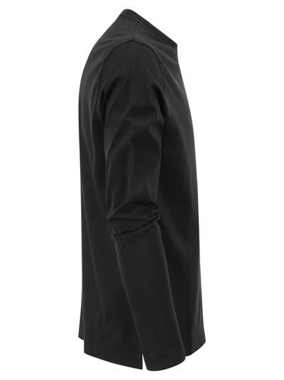 Fedeli Long-sleeved Cotton T-shirt