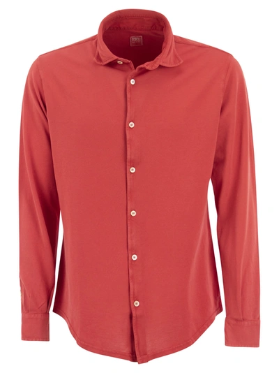 Shop Fedeli Robert Cotton Piqué Shirt