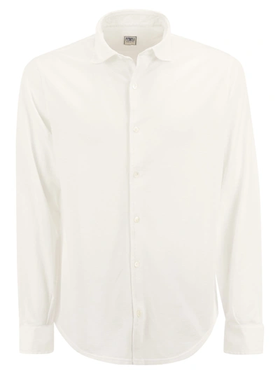 Shop Fedeli Robert Cotton Piqué Shirt