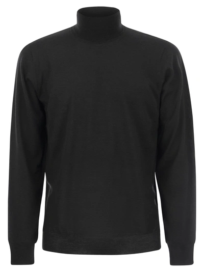 Shop Fedeli Turtleneck Sweater In Virgin Wool