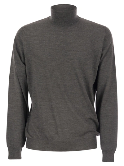 Shop Fedeli Turtleneck Sweater In Virgin Wool