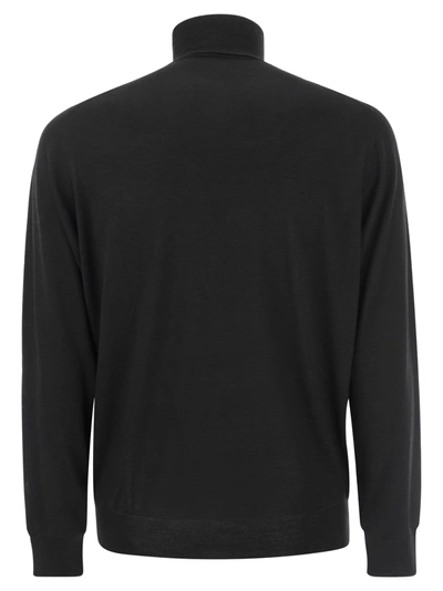 Shop Fedeli Turtleneck Sweater In Virgin Wool