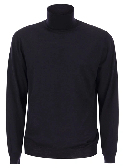 Shop Fedeli Virgin Wool Turtleneck