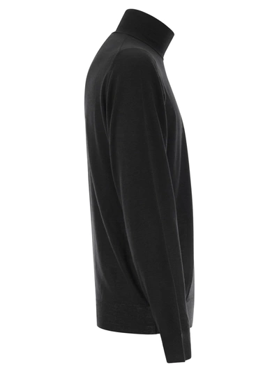 Shop Fedeli Turtleneck Sweater In Virgin Wool