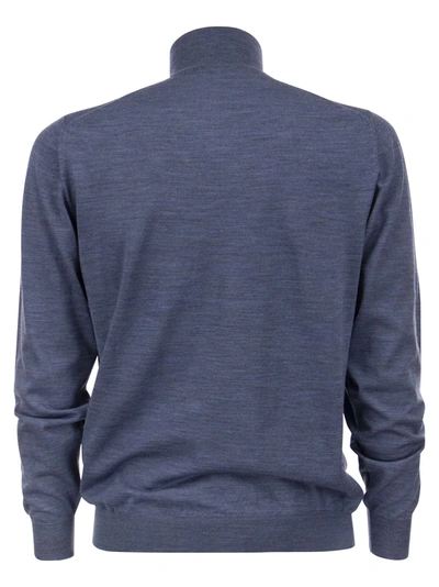 Fedeli Half-zip Wool Jumper