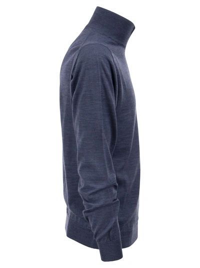 Fedeli Half-zip Wool Jumper