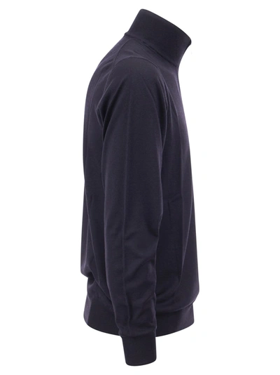 Fedeli Favonio - Zip Turtleneck Sweater In Cashmere