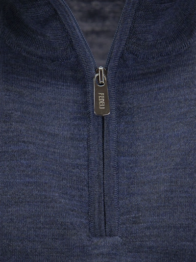 Fedeli Half-zip Wool Jumper