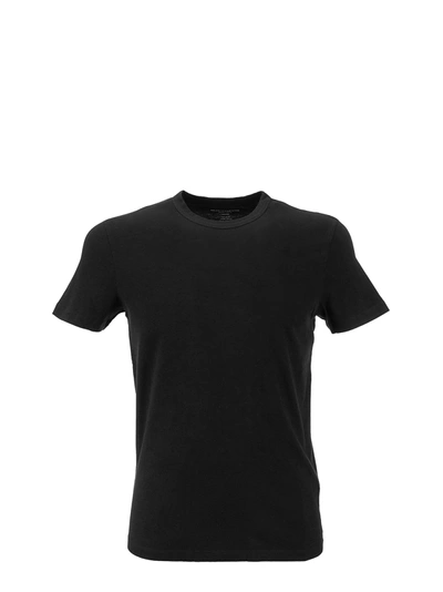 Shop Majestic Black Crew Neck T Shirt In Silk Touch Cotton