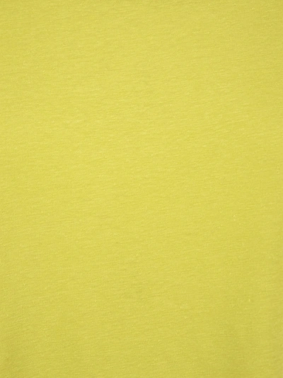 Majestic Crew-neck T-shirt In Linen And Short Sleeve