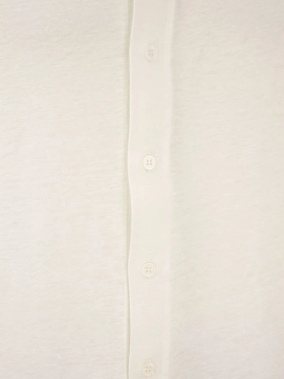 Shop Majestic Linen Long Sleeved Shirt
