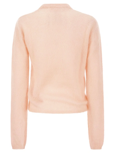 Shop Marni Mohair And Wool Pullover