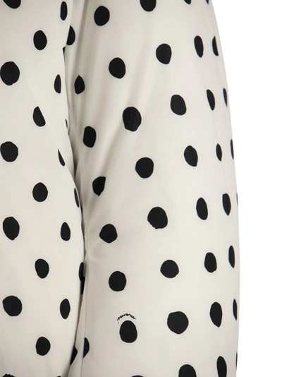 Shop Marni Oversize Down Jacket With Polka Dots