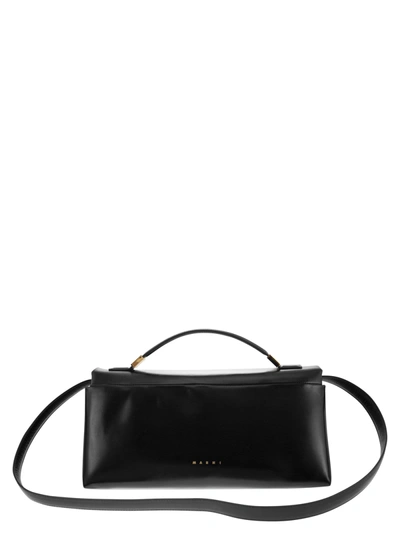 Marni Borsa A Mano Prisma In Pelle Nera Donna In Black