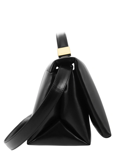 Marni Borsa A Mano Prisma In Pelle Nera Donna In Black