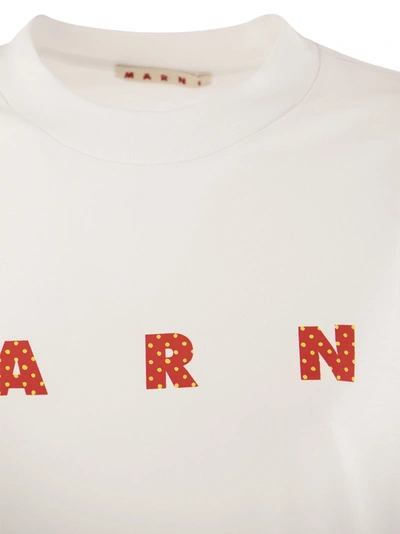 Shop Marni T Shirt With Logo