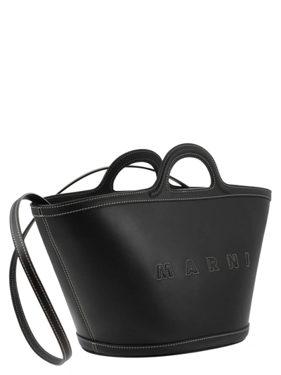 Shop Marni Tropicalia S Leather Handbag
