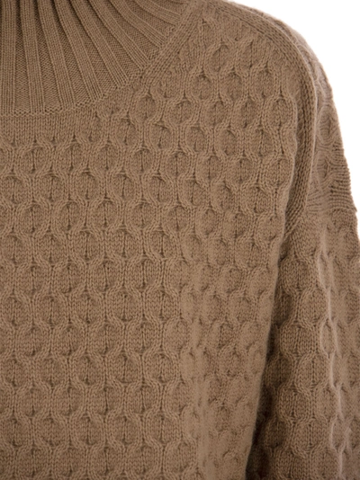 Shop Max Mara Studio Valdese Wool And Cashmere Turtleneck Sweater