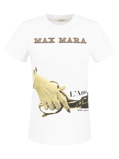 Shop Max Mara Veggia Cotton Jersey T Shirt