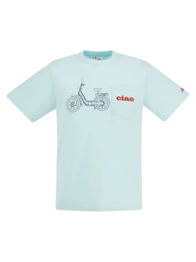 Shop Mc2 Saint Barth Ciao T Shirt With Embroidery On Pocket