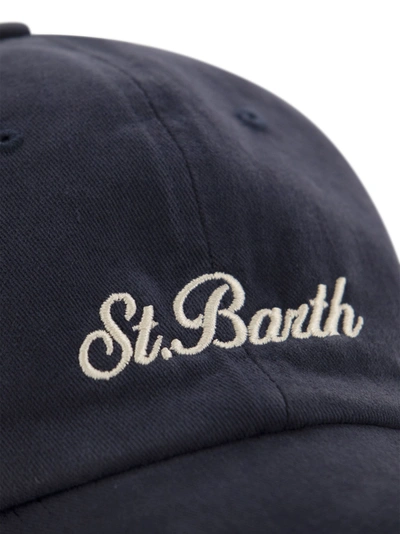 Shop Mc2 Saint Barth Cotton Baseball Cap With Embroidery