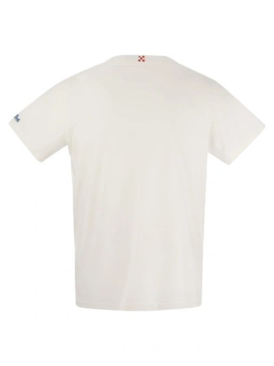 Shop Mc2 Saint Barth Cotton T Shirt With Cortina 1991 Print