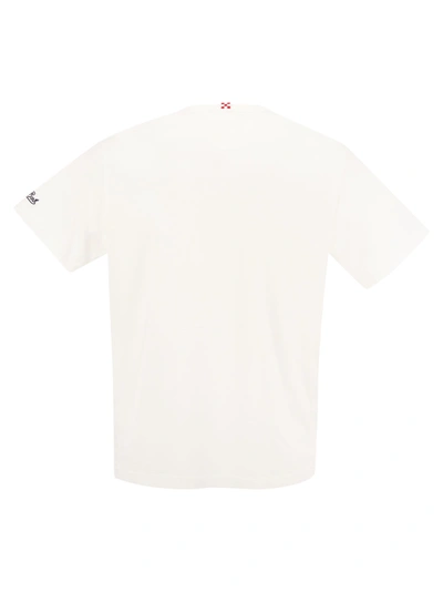 Shop Mc2 Saint Barth Cotton T Shirt With Drink Bollicine Print